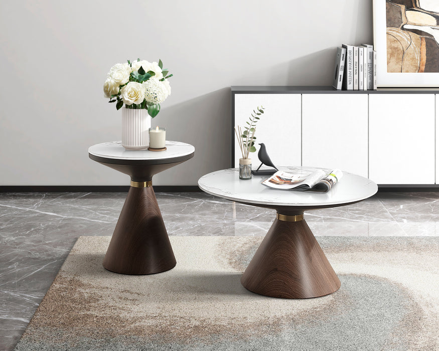 Greer (2) Cocktail Table in Brown/Walnut/White - 3696-30*