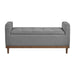 Brigitte Lift Top Storage Bench in Gray - 4590GY image