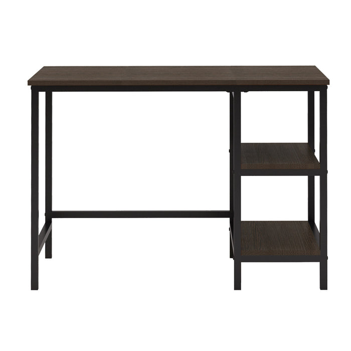 Madigan Writing Desk and Chair in Black/Brown - 4514-15