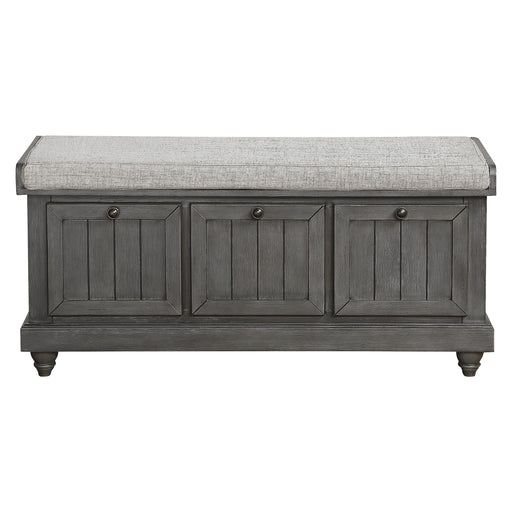 Woodwell Lift Top Storage Bench in Gray - 4586DG image