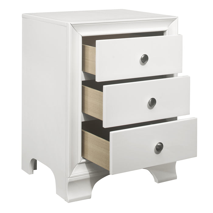 Centralia Nightstand in White - 4598WTU