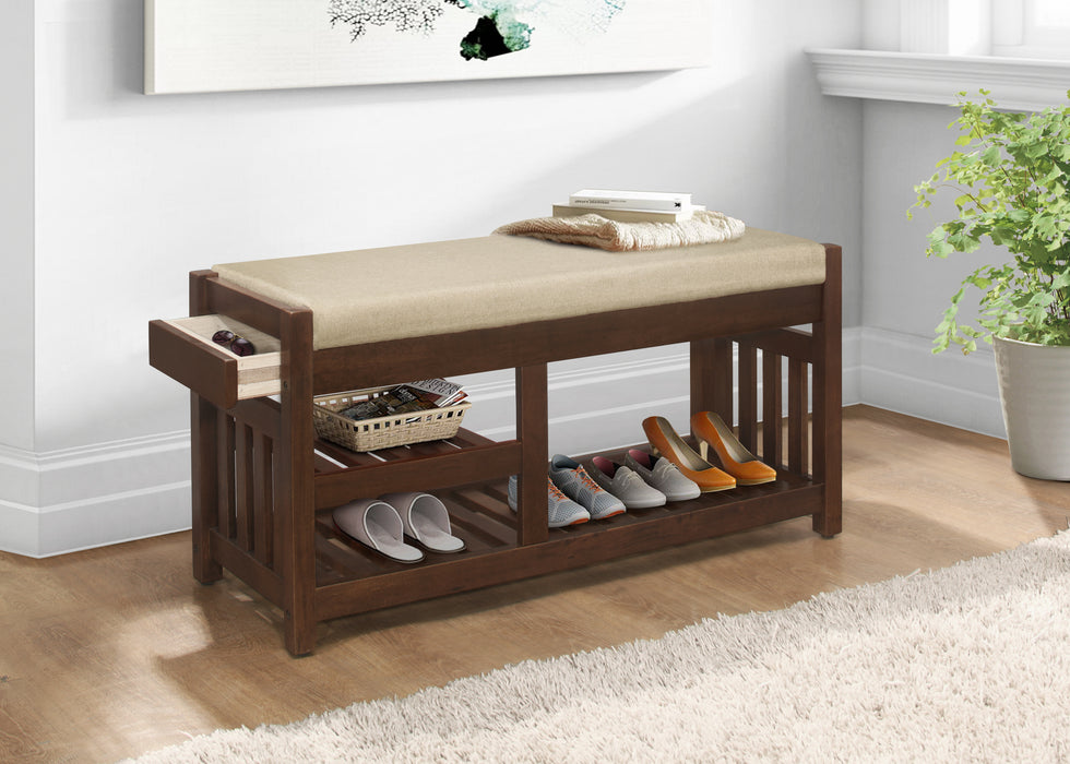 Talmadge Bench in Brown - 4617