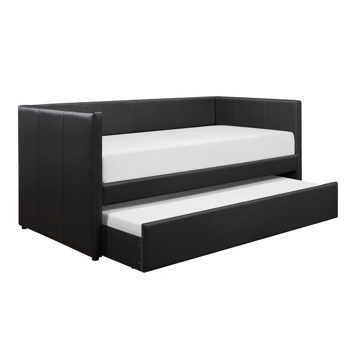 Adra Daybed with Trundle in Black - 4949BK*