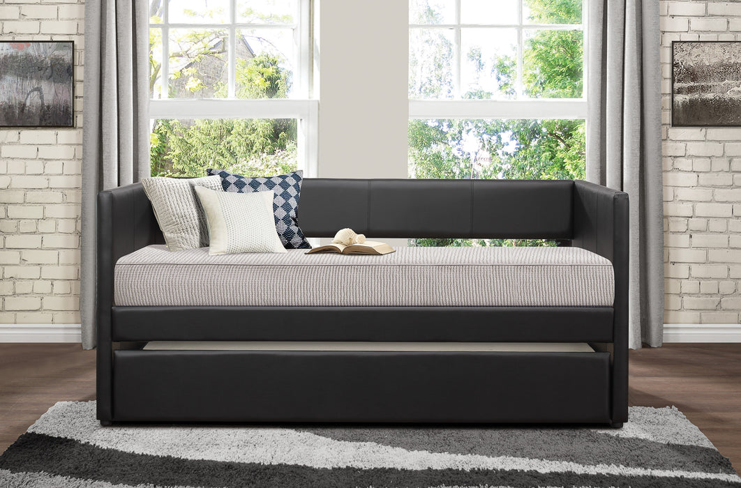 Adra Daybed with Trundle in Black - 4949BK*