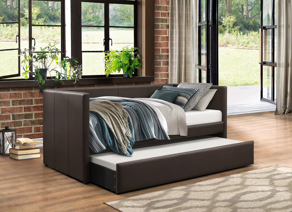 Adra Daybed with Trundle in Brown - 4949DBR*