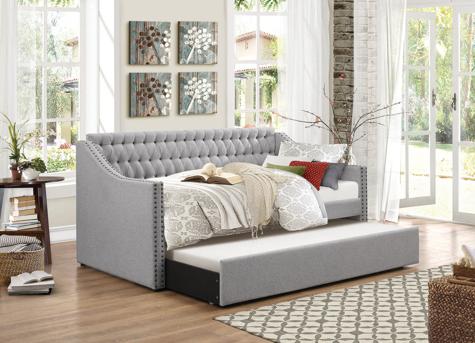 Tulney Daybed with Trundle in Gray - 4966*