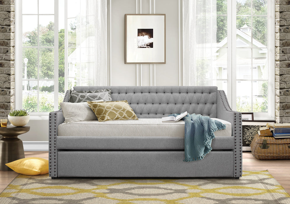 Tulney Daybed with Trundle in Gray - 4966*