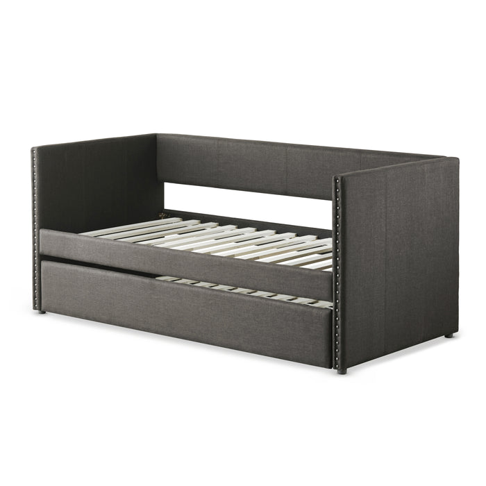 Therese Daybed with Trundle in Gray - 4969GY*