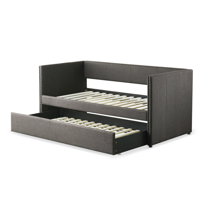 Therese Daybed with Trundle in Gray - 4969GY*