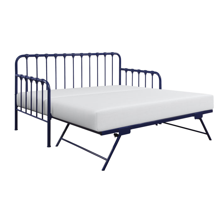 Constance Daybed with Lift-up Trundle in Blue - 4983BU-NT