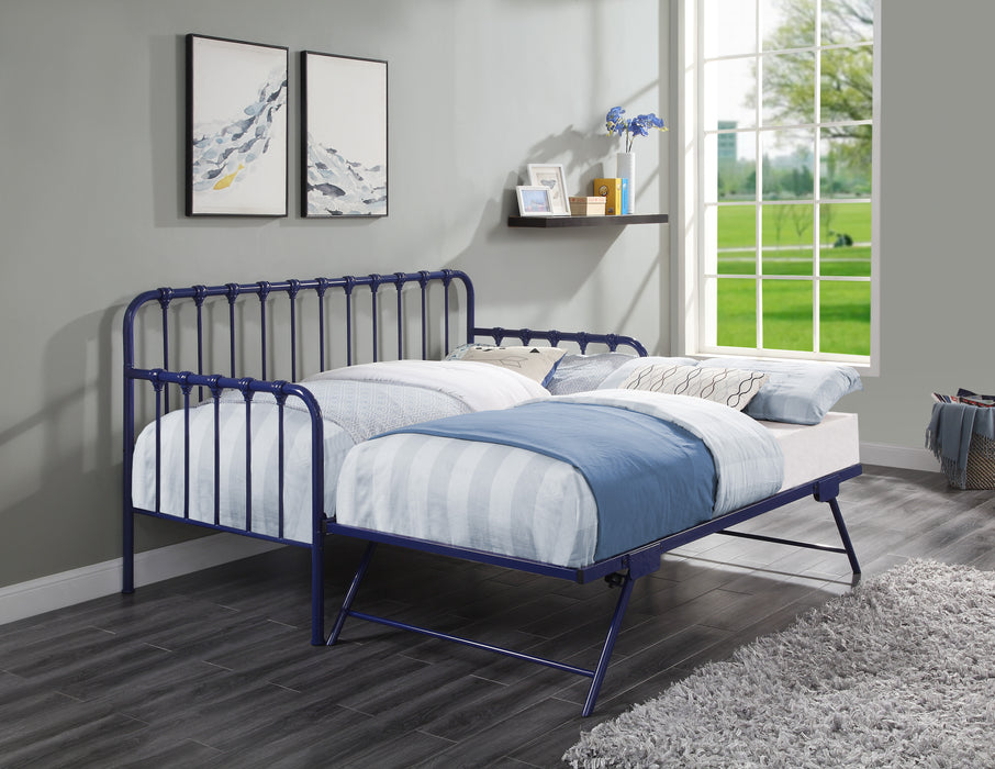 Constance Daybed with Lift-up Trundle in Blue - 4983BU-NT