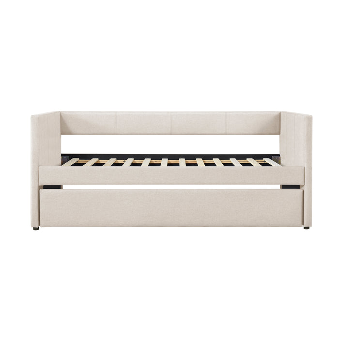 Trudy Daybed with Trundle in Beige - 4987BE