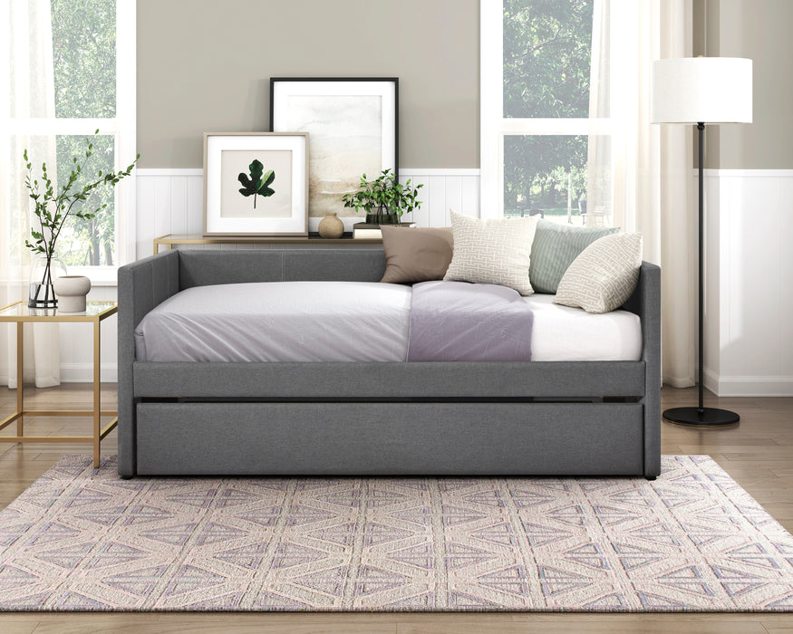 Trudy Daybed with Trundle in Gray - 4987DG