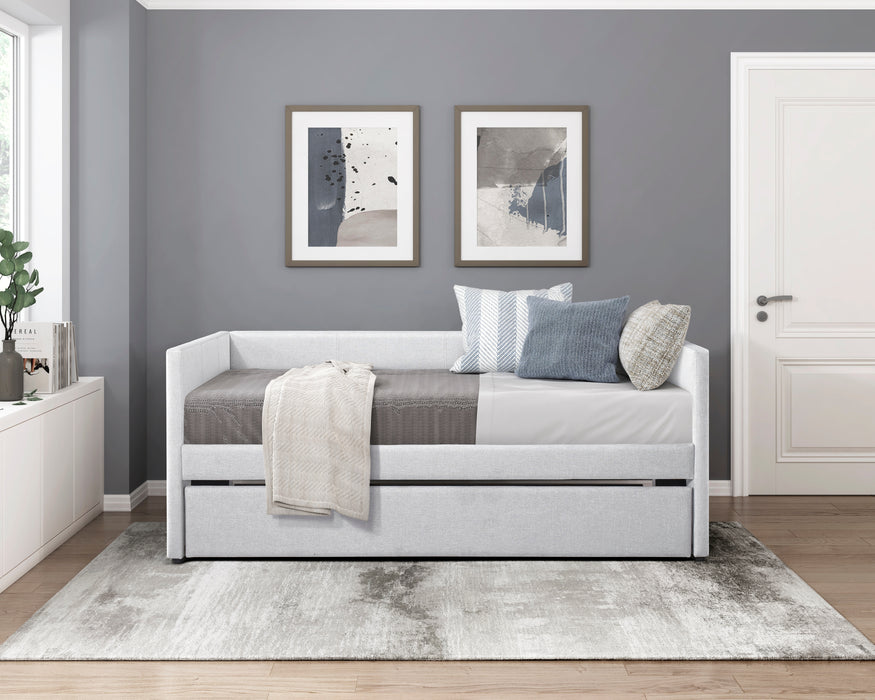 Trudy Daybed with Trundle in Gray - 4987GY