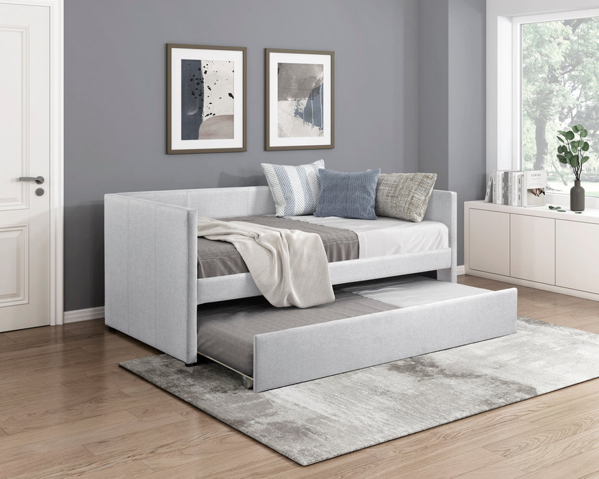 Trudy Daybed with Trundle in Gray - 4987GY