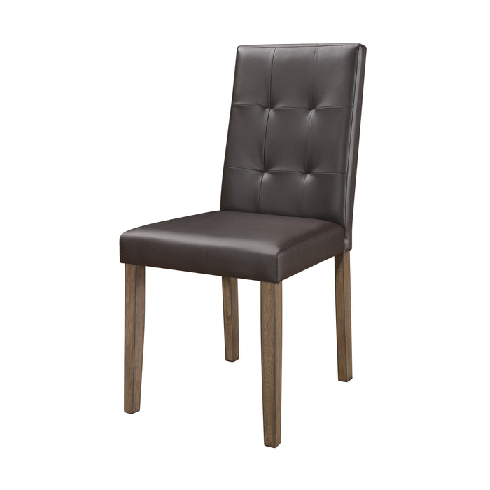 Ahmet Side Chair in Brown/Walnut - 5039BRS