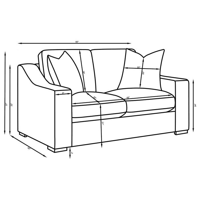 Ashlyn Stationary Loveseat