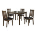 Mosely 5-Piece Pack Dinette Set in Cherry/Brown - 5103 image