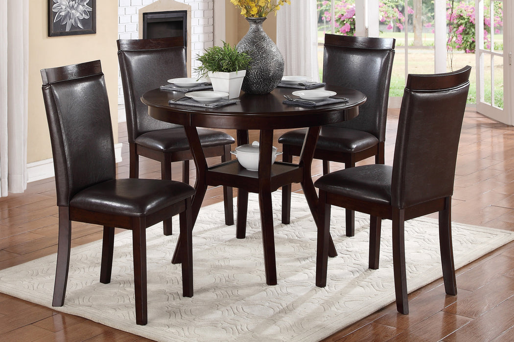 Shankmen 5-Piece Pack Dinette Set in Espresso - 5104