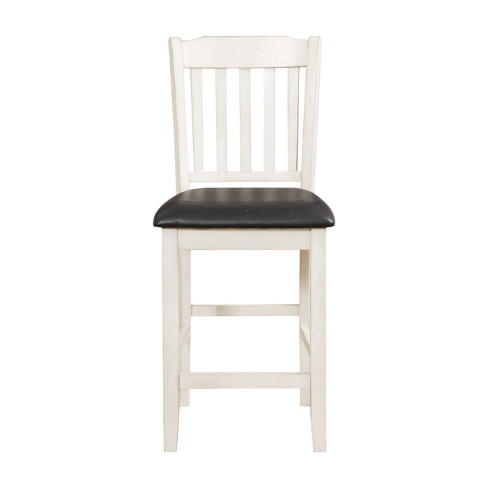 Kiwi Counter Height Chair in White/Brown - 5162WW-24 image