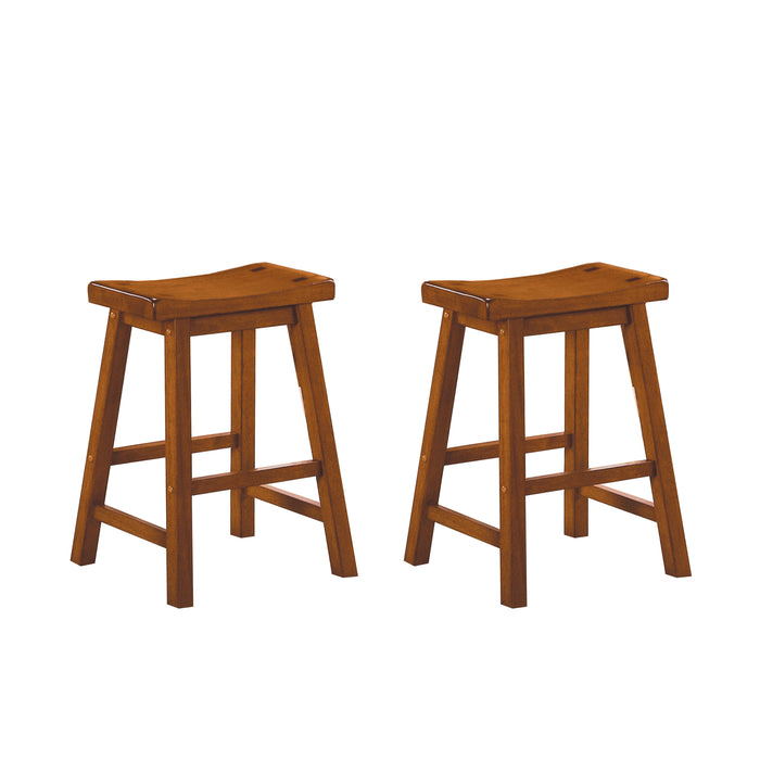 Saddleback 24 Counter Height Stool, RTA in Oak - 5302A-24 image