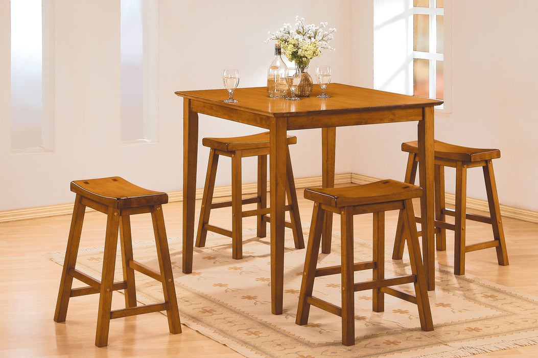 Saddleback 18 Dining Stool, RTA in Oak - 5302A-18