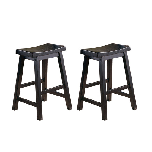 Saddleback 24 Counter Height Stool, RTA in Black - 5302BK-24 image