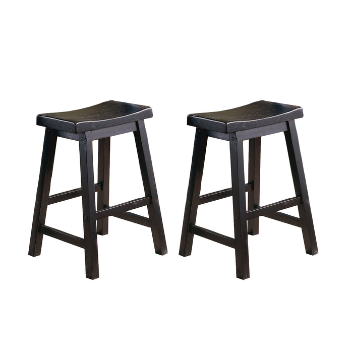 Saddleback 24 Counter Height Stool, RTA in Black - 5302BK-24 image