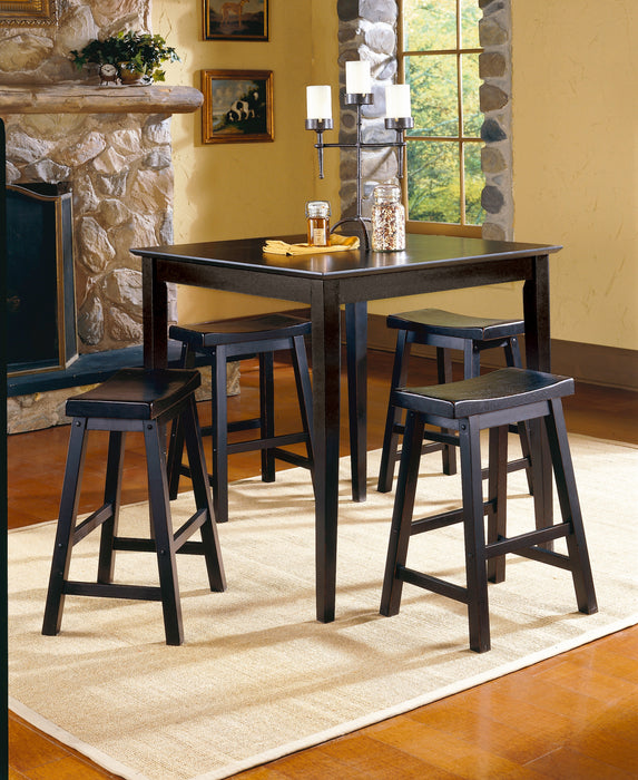 Saddleback 18 Dining Stool, RTA in Black - 5302BK-18