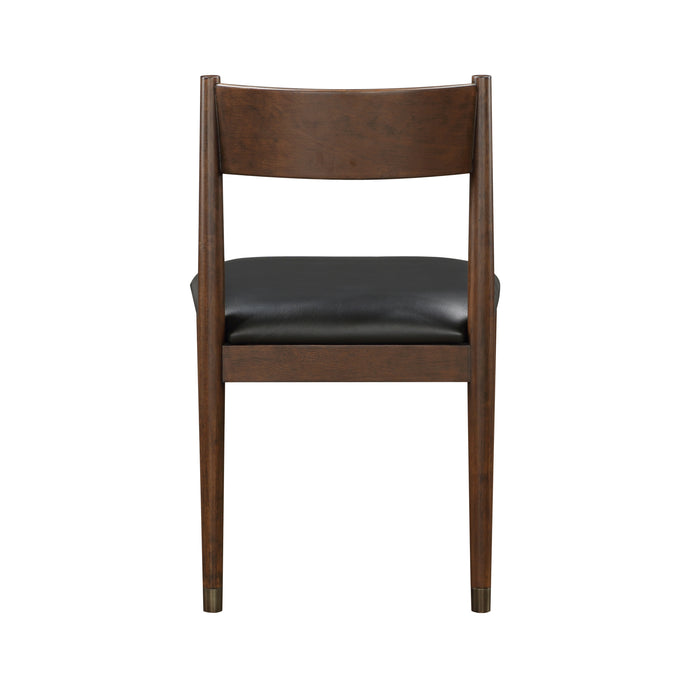 Clive Side Chair in Black/Cherry - 5413S