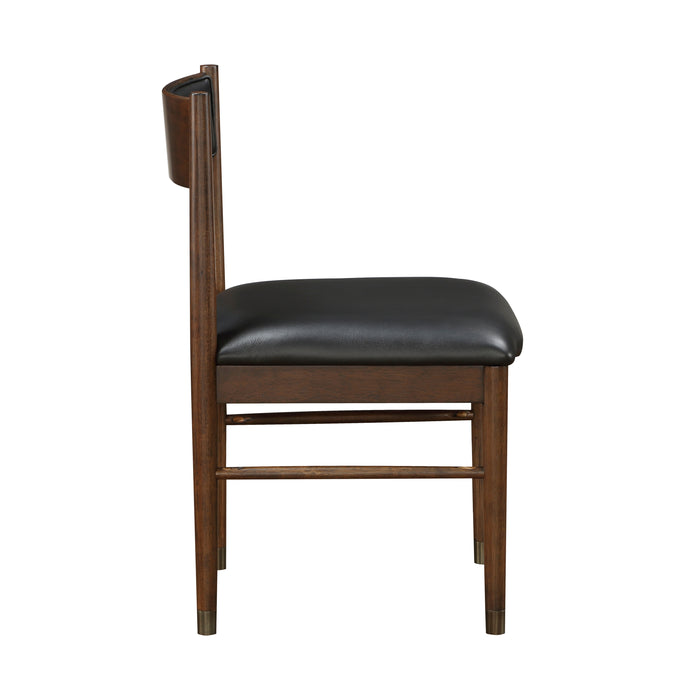 Clive Side Chair in Black/Cherry - 5413S