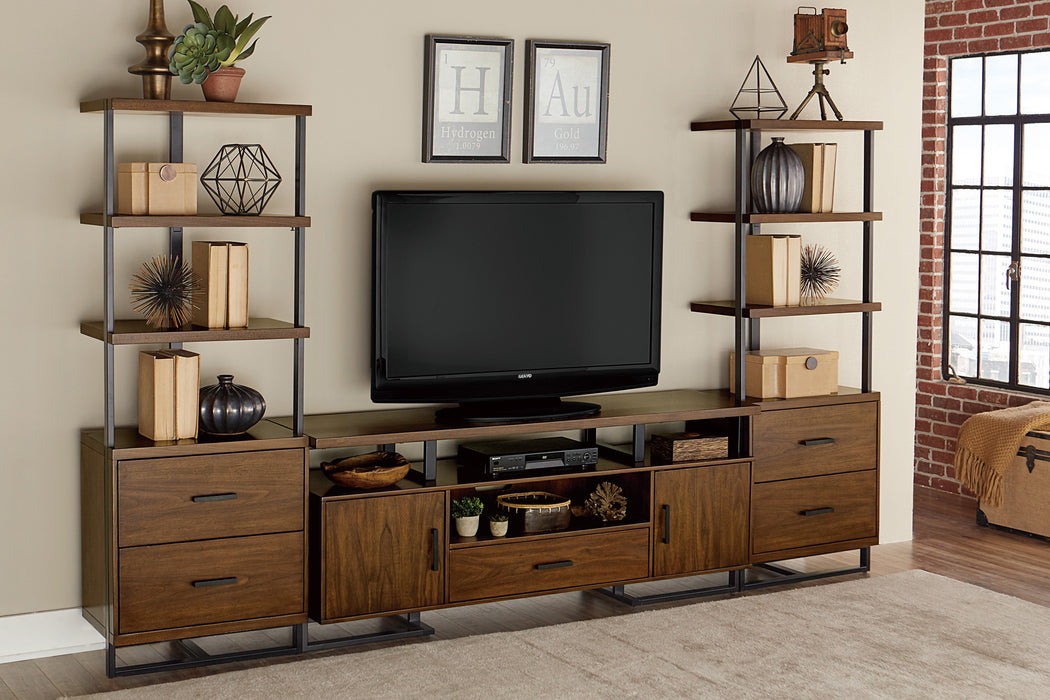 Sedley TV Stand in Black/Brown - 54150RF-68T