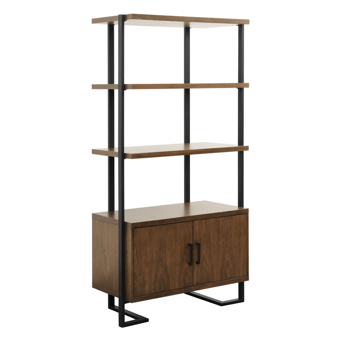 Sedley (2) Bookcase in Black/Brown - 5415RF-17*