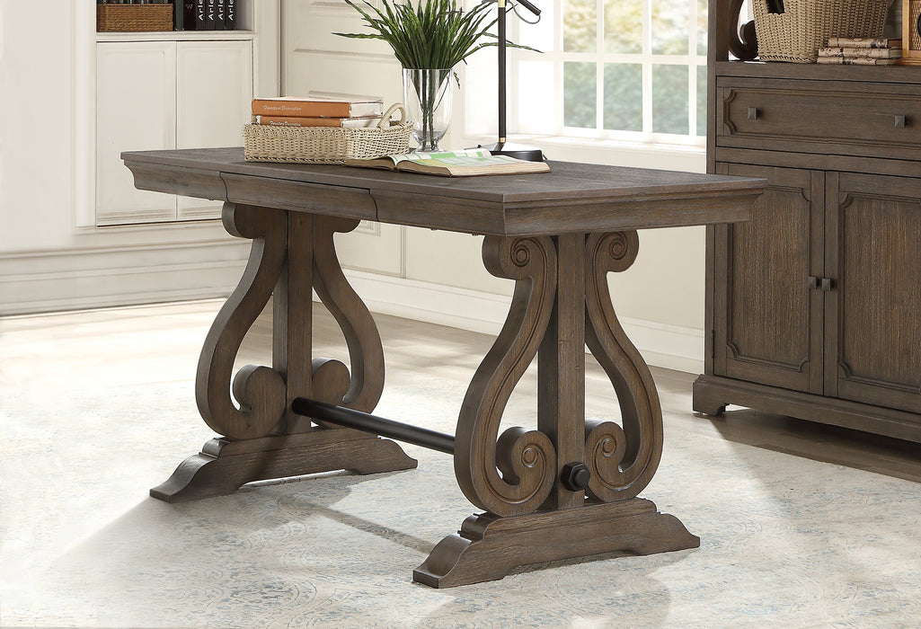 Toulon Writing Desk in Brown/Dark Oak - 5438-15