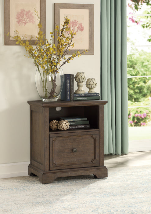 Toulon File Cabinet in Brown/Dark Oak - 5438-18