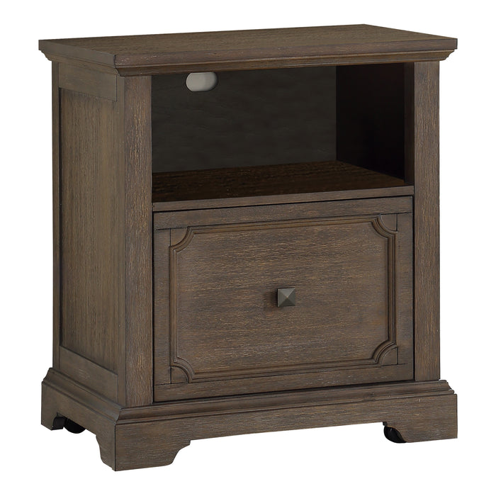 Toulon File Cabinet in Brown/Dark Oak - 5438-18