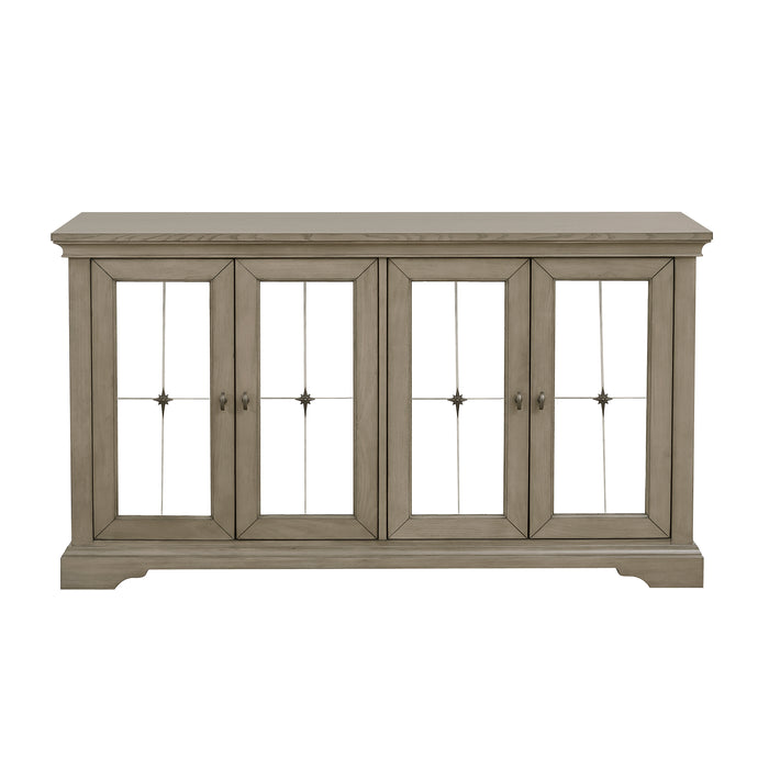 Vermillion Server with Mirrored Door in Taupe/Gray/Beige - 5442-40 image