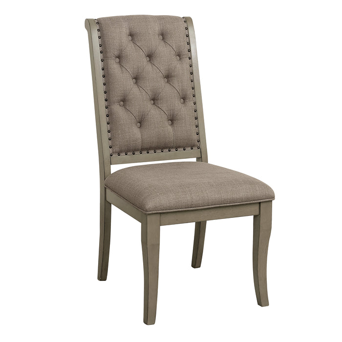 Vermillion Side Chair in Taupe/Gray/Beige - 5442S