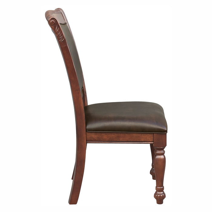 Lordsburg SIDE CHAIR in Brown/Cherry - 5473S