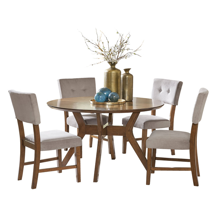 Edam 5pc Set (TB+4S) in Oak/Gray - 5492-52*5 image