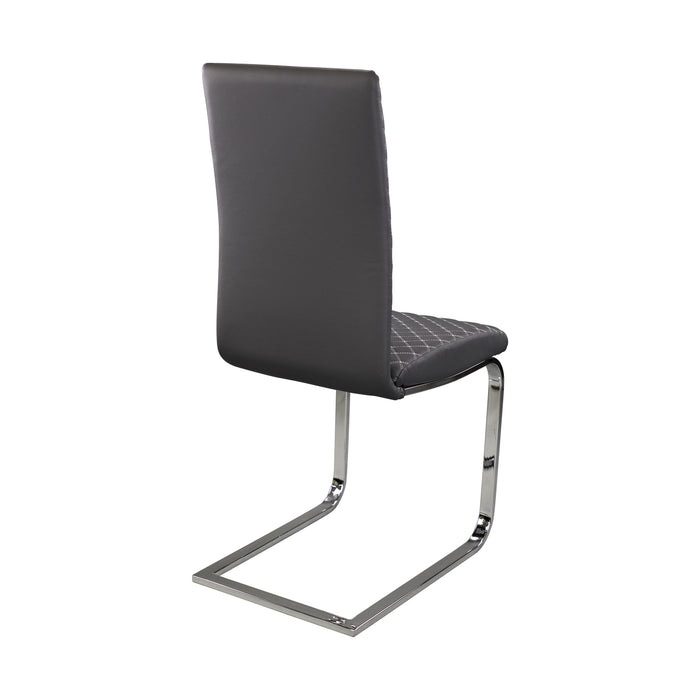 Yannis Side Chair in Gray/Metallic - 5503S