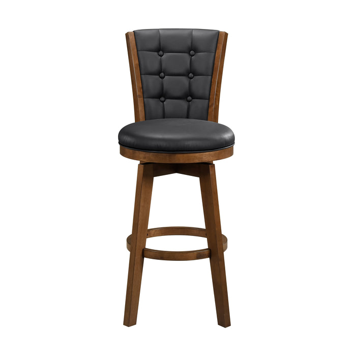 Medford Swivel Pub Height Chair in Black/Chestnut - 5505-29BKS image