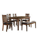 Delmar 6-Piece Pack Dinette Set in Espresso/Black - 5511 image