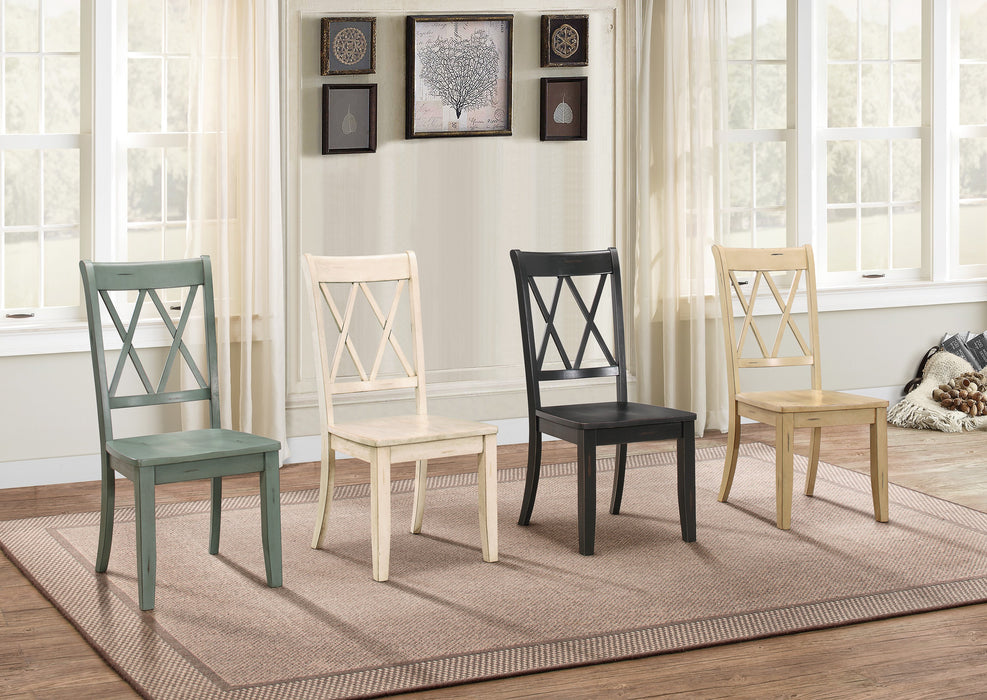 Janina Side Chair, Teal in Teal - 5516TLS