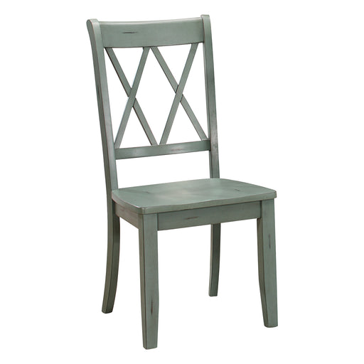 Janina Side Chair, Teal in Teal - 5516TLS image