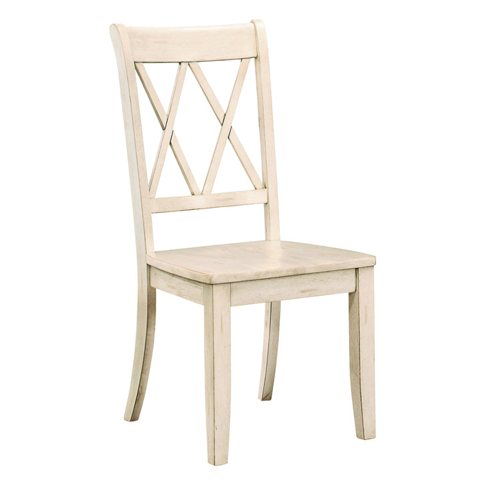 Janina Side Chair, White in White - 5516WTS image