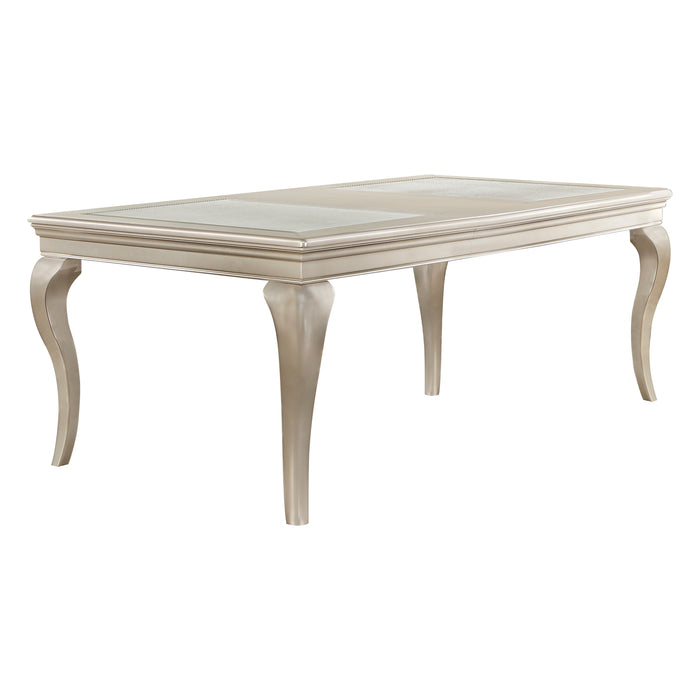 Crawford Dining Table in Gold/Silver/Champagne/Transparent - 5546-84