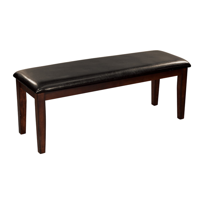 Mantello Bench in Brown/Cherry - 5547-13