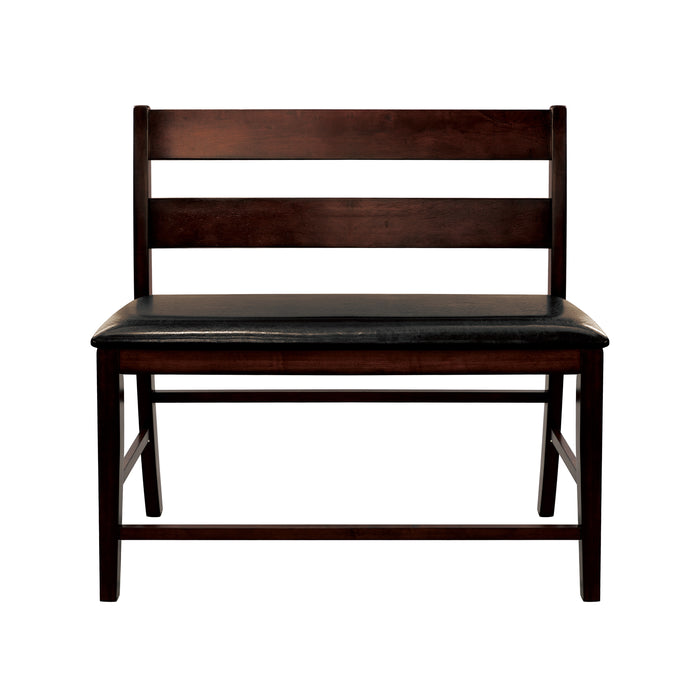 Mantello Counter Height Bench with Back in Brown/Cherry - 5547-24BH image