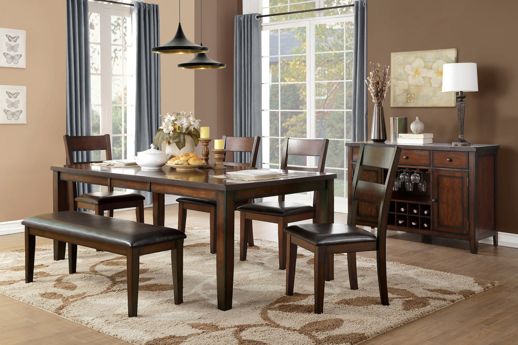 Mantello Dining Table in Cherry/Brown - 5547-78